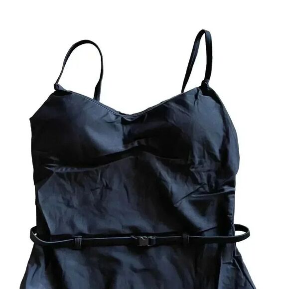 Andie Black The Riviera Adjustable Straps Belt Paddec Swimming Suit SZ M #1438 - Picture 2 of 13